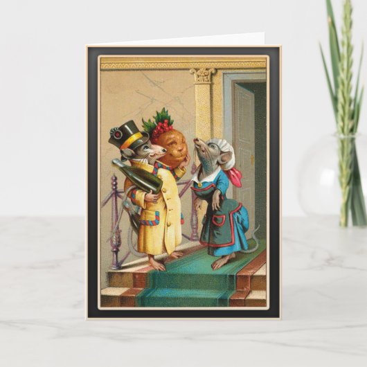 Kerstcadeau - kerstkaarten feestdagen kaart (Voorkant)