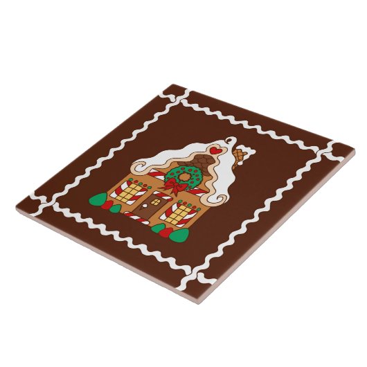 kerstcadeau, keuken, trivet tegeltje (Zijkant)