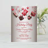 Kerstcadeau Kleurrijke Feestdagen Feest Kaart (Staand voorkant)