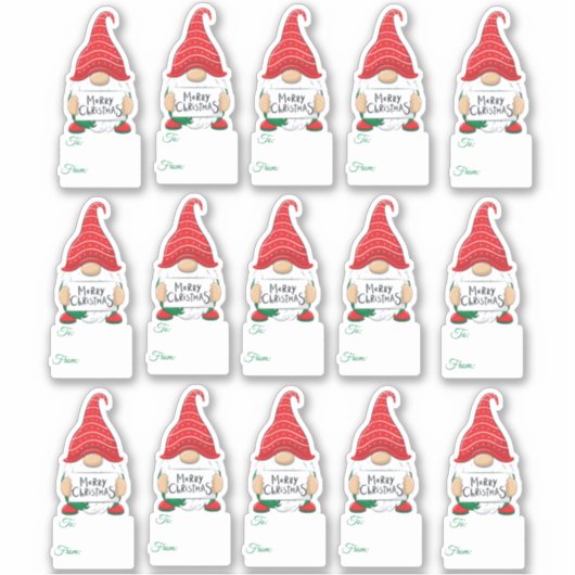 kerstcadeau label (Voorkant)