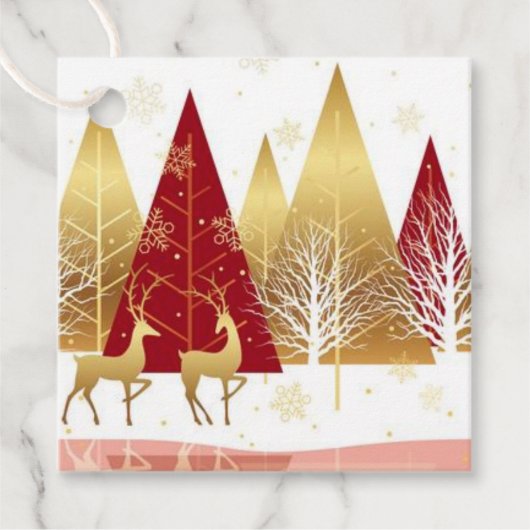 kerstcadeau-Label Bedankjes Labels (Voorkant)