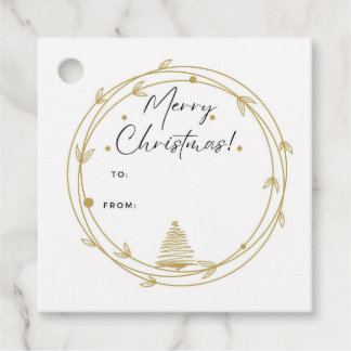 kerstcadeau-Label Bedankjes Labels