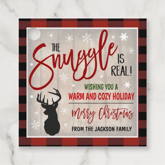 kerstcadeau-Label Bedankjes Labels (Voorkant)