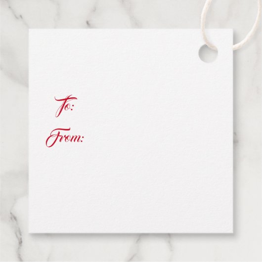 kerstcadeau-Label Bedankjes Labels (Achterkant)