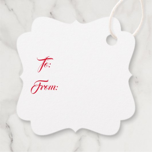 kerstcadeau-Label Bedankjes Labels (Achterkant)