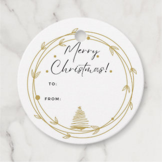 kerstcadeau-Label Bedankjes Labels