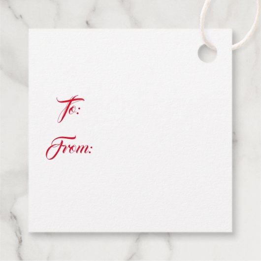 kerstcadeau-Label Bedankjes Labels (Achterkant)