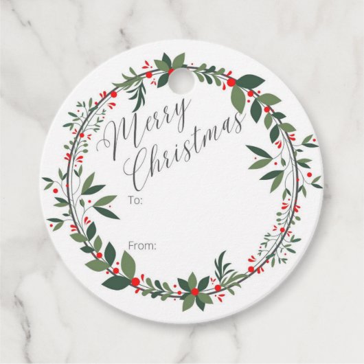 kerstcadeau-Label Bedankjes Labels (Voorkant)