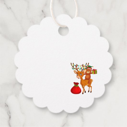 kerstcadeau-Label Bedankjes Labels (Achterkant)