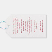 Kerstcadeau Label Gepersonaliseerde cadeau Labels Cadeaulabel (Achterkant Horizontaal)