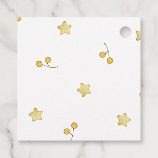 Kerstcadeau Label kerststal (Achterkant)