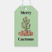 Kerstcadeau Label - Merry Cactmus Cadeaulabel (Achterkant)