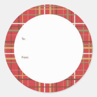 kerstcadeau-Label Ronde Sticker