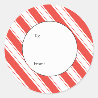 kerstcadeau-Label Ronde Sticker