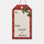 kerstcadeau Label Victoriaans engel Cadeaulabel (Achterkant)