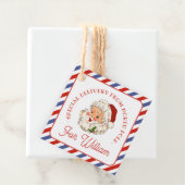  kerstcadeau-Label voor Kerstmis met Santa Airmail Bedankjes Labels (In situ)