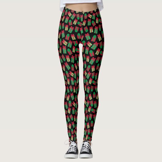 Kerstcadeau Leggings (Voorkant)