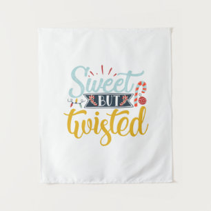 Kerstcadeau Lief maar verdraaid Wandkleed