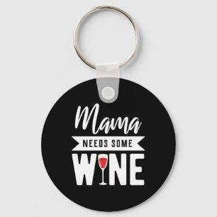 Kerstcadeau Mama heeft wat wijn nodig Sleutelhanger