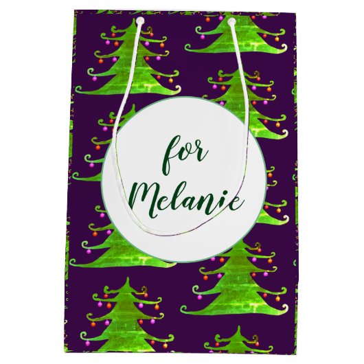 kerstcadeau medium cadeauzakje (Achterkant)