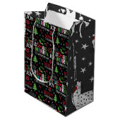 kerstcadeau medium cadeauzakje (Voorkant Gekanteld)