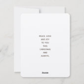 kerstcadeau met inscriptie platte feestdag feestdagenkaart (Achterkant)