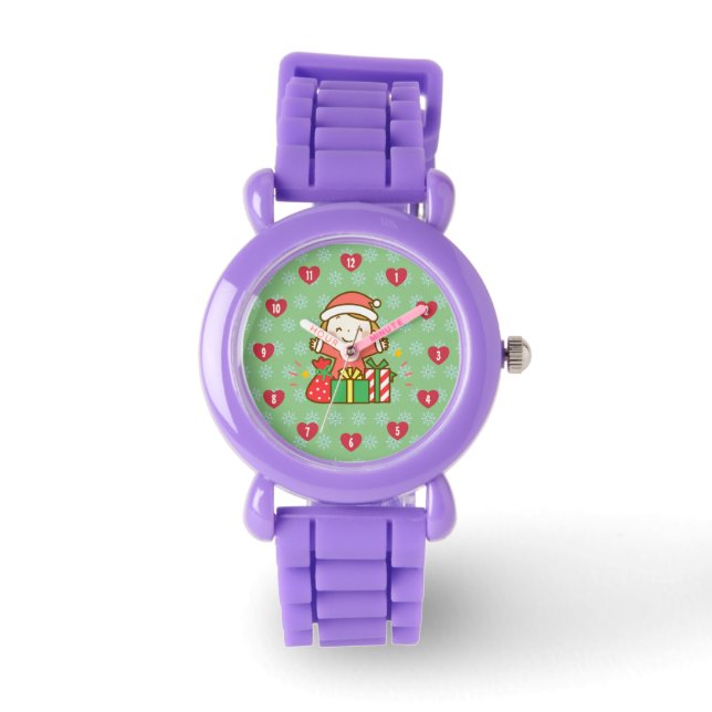 kerstcadeau met Kinder cadeau van kerstcadeau Horloge (Voorkant)
