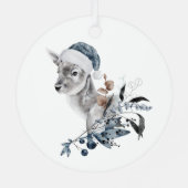 kerstcadeau metalen ornament (Achterkant)