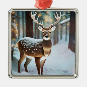 kerstcadeau metalen ornament