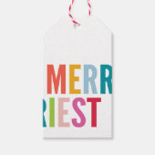 KERSTCADEAU modern minimal kleurrijk vrolijkst Cadeaulabel (Voorkant)