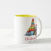 kerstcadeau-Mok Tweekleurige Koffiemok (Voorkant rechts)