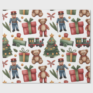 Kerstcadeau Papier & Treinen Inpakpapier voor Kind