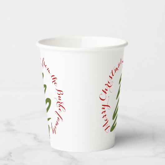 kerstcadeau papieren bekers (Links)