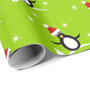 Kerstcadeau Pinguïn Inpakpapier