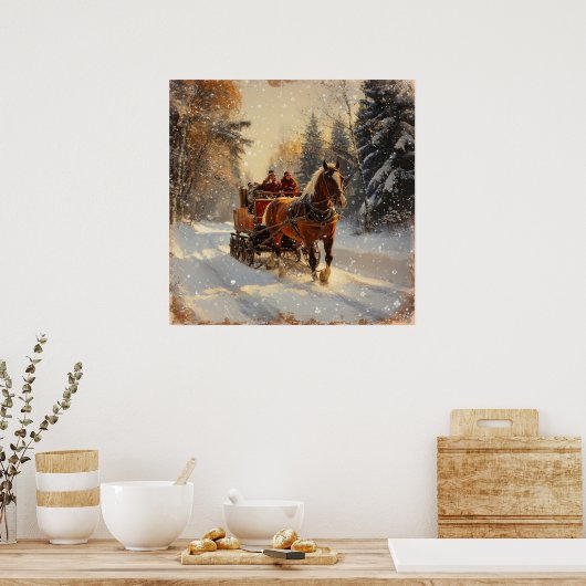 kerstcadeau poster (Keuken)