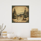 kerstcadeau poster (Keuken)