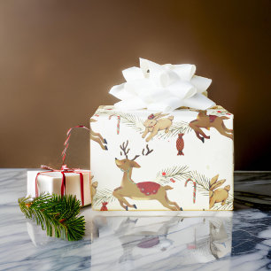 kerstcadeau Rabbit Wrapping Paper Cadeaupapier