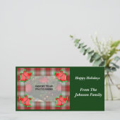 kerstcadeau Red Pset Holiday Feestdagenkaart (Staand voorkant)