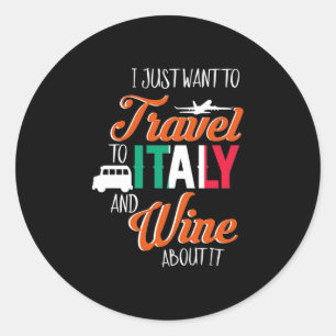 Kerstcadeau Reis naar Italië en praat erover met Ronde Sticker