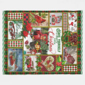 Kerstcadeau Rode Vrachtwagen Auto Kerstdeken Fleece Deken (Voorkant (Horizontaal))