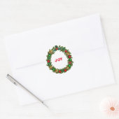 kerstcadeau ronde sticker (Envelop)