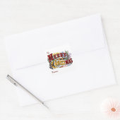 Kerstcadeau Tag Stickers (Envelop)