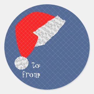 Kerstcadeau 'To From' label sticker