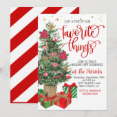 Kerstcadeau-uitwisselingsfeest Kaart (Voorkant / Achterkant)