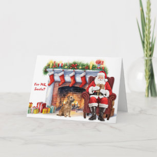 Kerstcadeau van de Kerstman Glen of Imaal Terrier Feestdagen Kaart