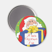 kerstcadeau van de kerstman Magnet Santa Magneet (Voorkant / Achterkant)