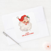 kerstcadeau vierkante sticker (Envelop)