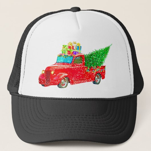 kerstcadeau voor auto's trucker pet (Voorkant)