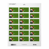 Kerstcadeau voor Black lab Etiket (Full Sheet)