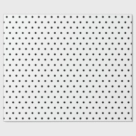 kerstcadeau voor Black & White Small Polka Dot Par Cadeaupapier